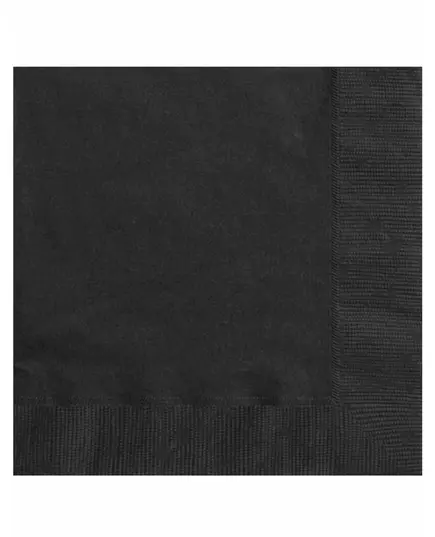 20 schwarze Papierservietten 33 cm x 33 cm