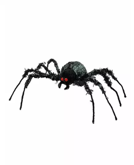 Übergroße Spinne für Halloween Raumdekoration schwarz 43 x 46 cm