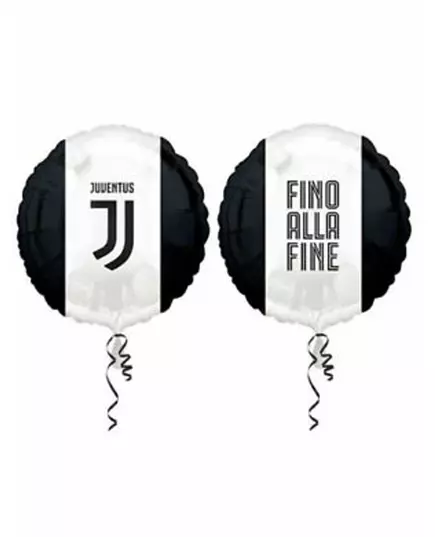 Palloncino in lamina Juventus bianco e nero 43 cm