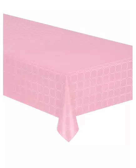 Damastpapier-Tischdecke auf Rolle, Pastellrosa, 6 m lang, 120 cm breit