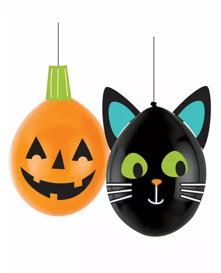 Halloween Friends Luftballons DIY Partydekoration schwarz-orange 30 cm