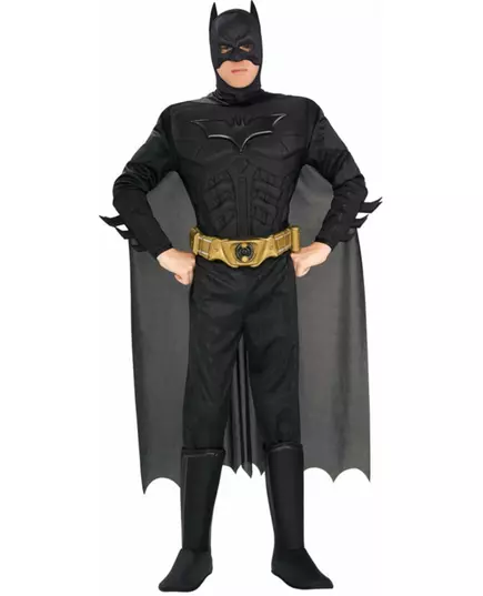 Batman™-Kostüm für Herren mit Muskeln schwarz, Größe: Medium