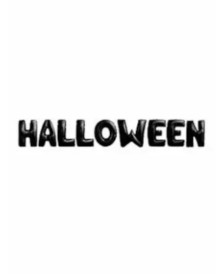 Düstere Halloween-Girlande Raumdekoration mit Ballons schwarz 9 x 40 cm