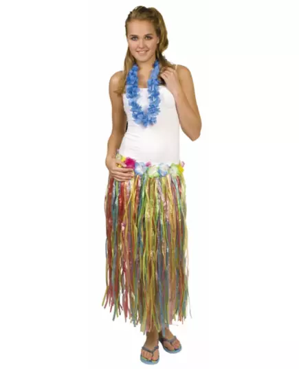 Gonna hawaiana lunga multicolore da donna