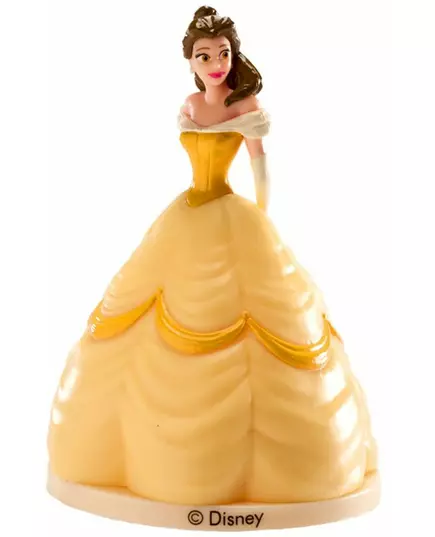 Belle™-Märchenfigur Tortendeko Kindergeburtstag gelb 8cm