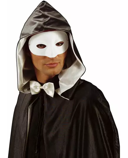 Halbmaske für Karneval weiß