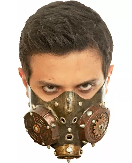 Mezza maschera steampunk per adulti
