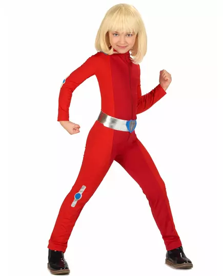Red Shock Spy Costume for Girls, Taille: 7–9 ans(120–130 cm)