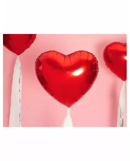 Palloncino in alluminio rosso a forma di cuore 45 cm, image 2