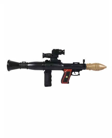 Granatwerfer-Spielzeugwaffe Kostüm-Zubehör für Fasching schwarz-gold 51cm, image 2