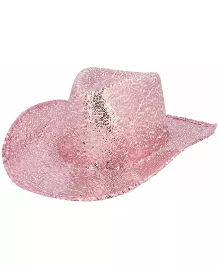 Hellrosa Pailettenhut für Damen, image 2