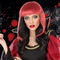  Perruque pour Halloween 57702 Rouge Noir, fig. 1 