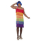  Déguisement pour Adultes My Other Me Rainbow  Robe Avec franges Taille 54, fig. 1 