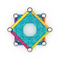  Playset Geomag Glitter (22 Pièces), fig. 2 