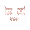  13 Tatouages éphémères Team bride rose gold, fig. 1 