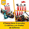  Playset Lego 31132 Creator 3-in-1 Viking Ship and Midgard Serpent (1192 Pezzi), fig. 6 