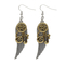  Boucles d'oreilles rouages et plumes adulte Steampunk, fig. 1 