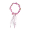  Couronne fleurs roses avec ruban fille, fig. 1 