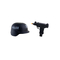 Militär-Set mit Helm und Waffe Spielzeug für Kinder, fig. 1 