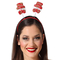  Weihnachtlicher-Haarreif mit Schneemännern Accessoire rot-weiß, fig. 1 