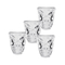  4 Verres à shot tête de mort 50 ml, fig. 1 