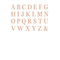  48 Lettres adhésives rose gold 13,5 cm, fig. 1 