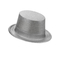  Chapeau haut de forme plastique pailleté argent adulte, fig. 1 