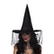  Chapeau sorcière noir avec voile araignée femme Halloween, fig. 1 