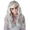  Geister-Perücke mit Wellen langhaarig Damen-Accessoire für Halloween weiss-grau, fig. 1 