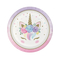  8 Assiettes en carton licorne féerique blanches 23 cm, fig. 1 