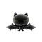  Ballon aluminium chauve souris noire 80 x 52 cm, fig. 1 