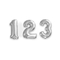  Ballon aluminium chiffre argent 33 cm, fig. 1 