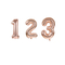  Ballon aluminium chiffre rose gold 36 cm, fig. 1 