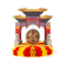  Centre de table monument chinois, fig. 1 