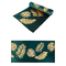  Chemin de table en velours vert feuilles dorées 28 cm x 3 m, fig. 1 