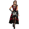  Tag der Toten-Verkleidung Halloween-Damenkostüm schwarz-rot, fig. 1 