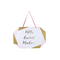  Pappschild Fräulein wird Madame Rosa Weißgold 25 x 16,5 cm, fig. 1 