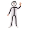  Déguisement avec masques Stickman enfant, fig. 1 