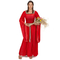  Déguisement médiéval rouge effet velours femme, fig. 1 