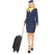  Déguisement Hôtesse de l'air bleu marine femme, fig. 1 