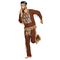  Indianer-Kostüm für Herren Wilder Westen Karnevalskostüm braun-beige, fig. 1 