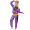  Déguisement jogging rétro violet femme, fig. 1 