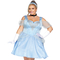  Déguisement princesse bleue grande taille femme, fig. 1 