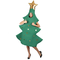  Déguisement sapin 3D adulte, fig. 1 