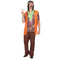  Déguisement hippie rose et marron homme, fig. 1 