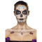  Kit tatuaggio ad acqua fiori blu Dia de los muertos per donna, fig. 1 