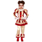  Déguisement clown terrifiante rouge et blanc fille, fig. 1 