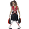  Déguisement zombie pompom girl noir et rouge fille, fig. 1 