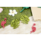  10 Confettis en bois feuilles tropicales 4 cm, fig. 2 