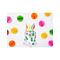  4 Bougies d'anniversaire tourbillons multicolores 8 cm, fig. 2 